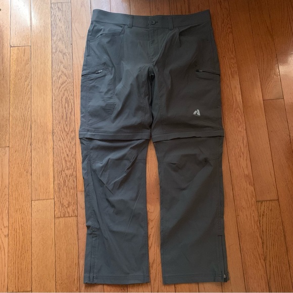 LIKE NEW Eddie Bauer Regular Fit Convertible Guide Pro Pant Grey Size 38W/32L - Picture 5 of 10